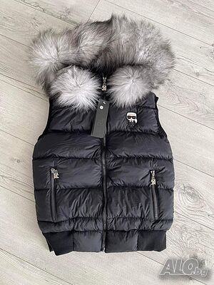 Дамски елеци с естествен пух Philip Plein, Moncler, Guess, Karl Lagerfeld