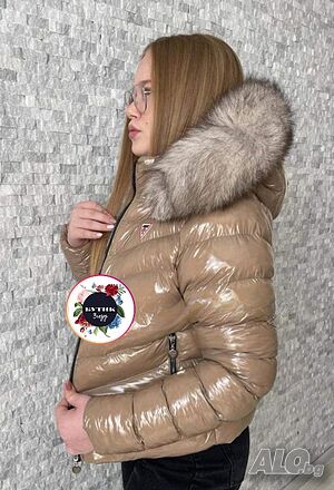 Дамско яке Guess/3 цвята с естествен пух