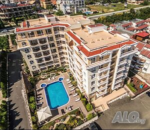 Двустаен апартамент в к-с ”Вила Сардиния” (Villa Sardinia), Св. Влас Двустаен апартамент 56 кв.м Тухла 2016 г. 2 етаж Непоследен | Апартаменти | Свети Влас