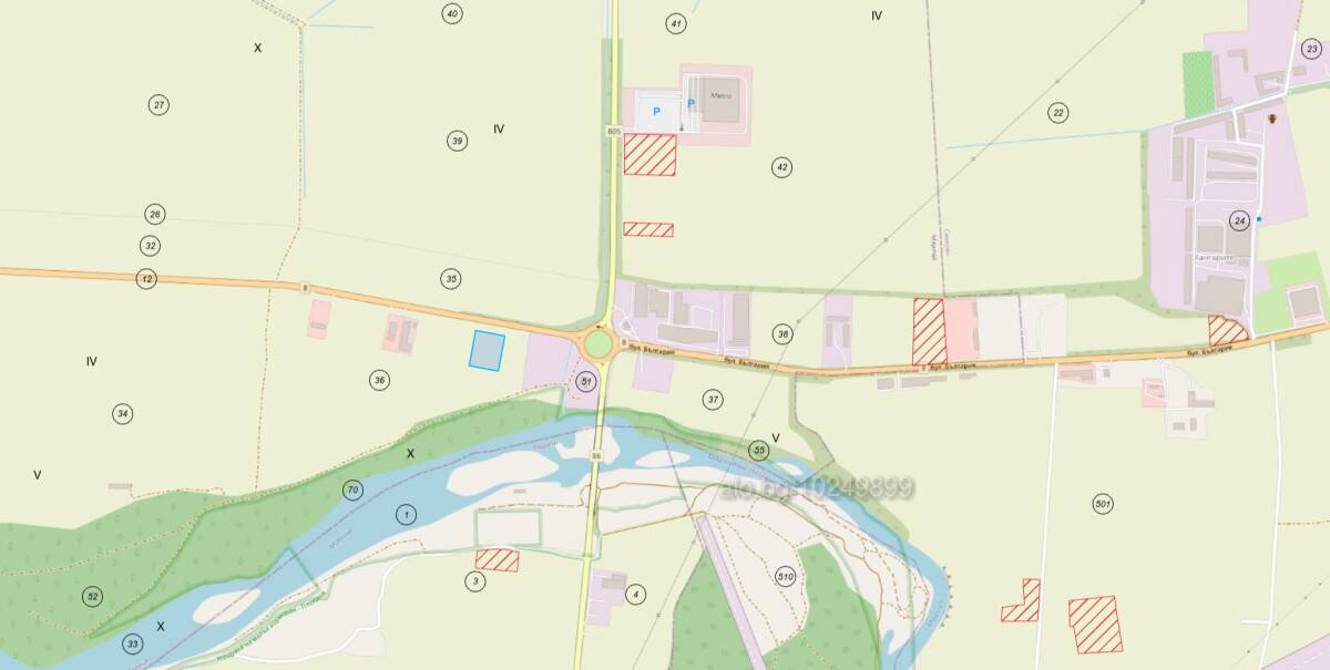 гр. Пловдив УПИ 8083m² Пазарджишко шосе лице 75м