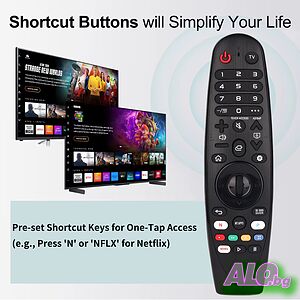 Дистанционно за телевизори LG, широка съвместимост, LG Smart TV Remote Control AKB75855501