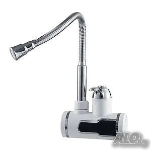 НОВ Проточен Нагревател за вода 3000W, мивка/баня, Хоризонтален/вертикален, Душ глава...