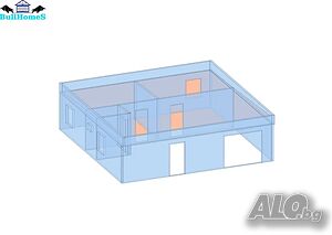 Къща, Преместваема къща, Сглобяеми къщи, Модулни, Жилищни-100м²