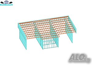 Конструкция за Автомивка - 121,8м²