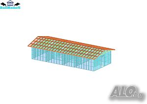 Конструкция за сглобяеми къщи, Преместваеми къщи - 84м²