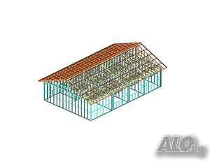 КРЕДИТ - Сглобяеми къщи, Бунгала, Преместваеми къщи 126м2 - 9м х 14м