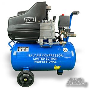 Компресор за въздух 50l - 2.5 hp с два манометъра и два изхода за въздух - лимитирана серия