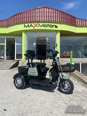 Уникална Триместна Триколка MaxMotors X1 gray