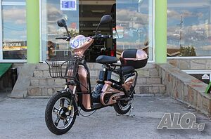 Скутер-мотопед Електрически MaxMotors EBZ16 500W - кафяв
