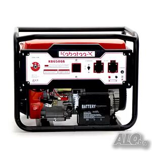 Генератор за ток с дистанционно палене 5.5 KW KABOTAA-X KB6500A Червен