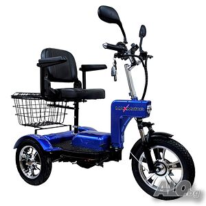 Електрическа триколка A6 LUX 1000W/48V/20Ah BLUE