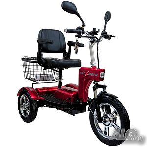 Електрическа триколка A6 LUX 1000W/48V/20Ah RED