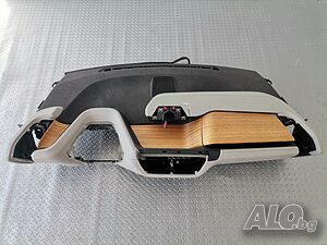 Отлично Табло BMW I3 I3s I01 Lci Бяла Кожа + Дърво