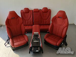 Нов салон седалки BMW XM X8 G09 Individual Leder Sakhir Orange Carbon