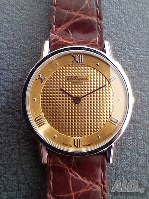 Vintage watch Dupont Paris Goldplated 29mm.