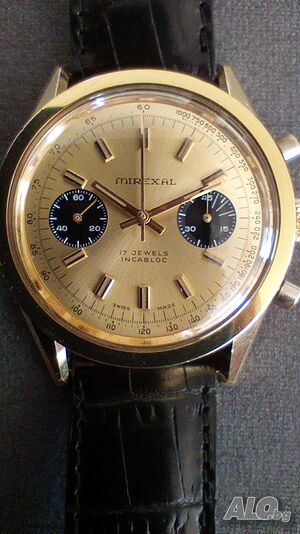 Mirexal Goldplated Valjoux 7733 Vintage 1970