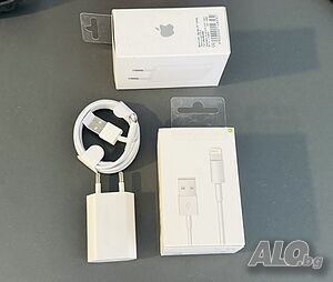  Комплект Кабел и Адаптер зарядно за iPhone 5 5s 6 6s 7 plus x 8 11 +