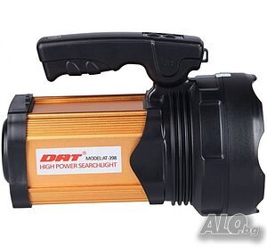 МОЩЕН Акумулаторен LED фенер прожектор DAT A398 далекобоен 800м