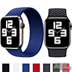 Каишка Верижка Текстилна за Apple Watch 1 2 3 4 5 6 7 8 SE 44 45 41 40mm мм ultra 48