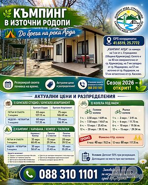 Къмпинг Арда с. Странджево