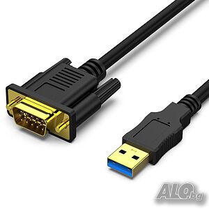 BENFEI USB 3.0 към VGA кабел мъжки към мъжки 6 фута, еднопосочен USB към VGA за Windows 11,10, 8, 7