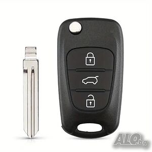 Кутийка за ключ за Hyundai I20 I30 IX35 I35, Kia Picanto, Sportage K5, изкачащо острие