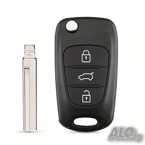 Кутийка за ключ за Hyundai I20 I30 IX35 I35, Kia Picanto, Sportage K5, изкачащо острие с десен канал