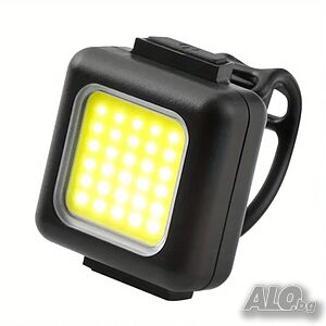 COB LED велосипеден фар, акумулаторен, USB зареждане