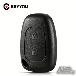Кутийка за ключ Renault с 2 бутона за Renault/Dacia: Clio, Kangoo, Master, Modus, Trafic,Twingo