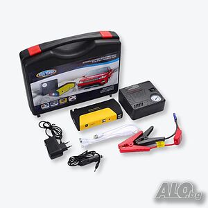 High Power Jump Starter - Комплект стартерно устройство за кола + компресор