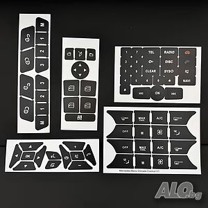 Комплект стикери за бутоните Mercedes W204 S204 C204 R172 W218 W212 C207 A207 R231 W176 W246 X204