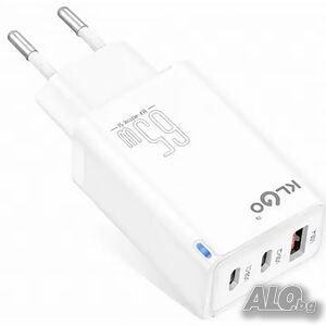 65 W адаптер за бързо зареждане KLGO PD71, USB-A/2xUSB-C, FAST CHARGING