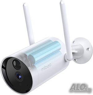 Външна WiFi камера, 1080P, 10400mAh батерия, IR нощно виждане, PIR детекция на движение, 2 антени