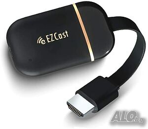 EZCast двуядрен безжичен дисплей, 2.4G/5G, bluetooth- iOS/Android/MacOS/Windows/ChromeOS, Miracast