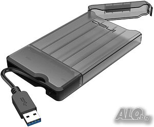 ineo 2,5” USB 3.0 кутия за твърд диск, 7 и 9,5 мм SATA HDD/SSD с поддържка на UASP