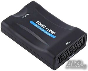 Аудио и видео конвертор, SCART женско- HDMI женско, 720p/1080P