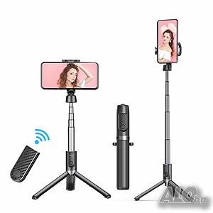 Yoozon безжичен bluetooth селфи стик - трипод, Bluetooth remote, iPhone, Android, алуминиев