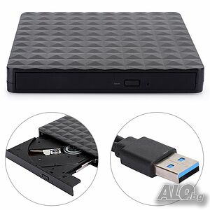 Външно Blu-Ray CD/DVD/RW устройство, USB 3.0 и Type Cv