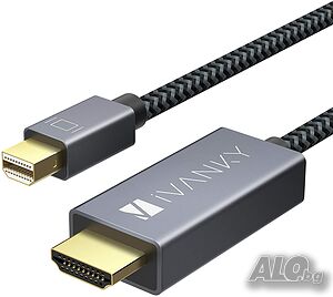 iVanky Mini DisplayPort към HDMI кабел 3 m Thunderbolt към HDMI кабел