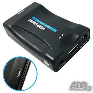 Аудио и видео конвертор, HDMI женско към SCART женско,  PAL/NTSC