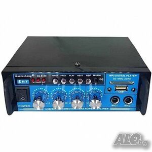 Караоке домашен аудио усилвател GLS-05, FM, SD, USB, 30W, 220V