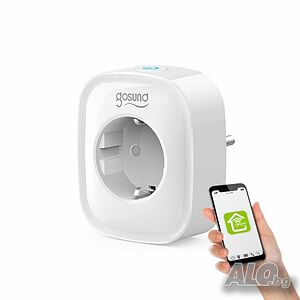 Смарт Контакт Gosund SP1-C Apple Home Kit, енергиен мониторинг, гласови команди, 3680W 16A