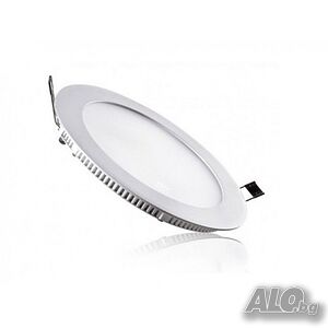 LED панел за вграждане - кръг, 9 W бяла светлина с LED драйвер