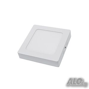 LED панел за външен монтаж, квадратен, 18W топла светлина с включен драйвър