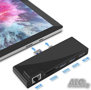 Докинг станция за Microsoft Surface Pro 5/Pro 6 USB 3.0 Hub