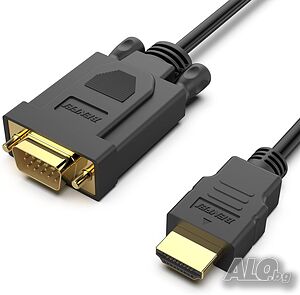 Benfei HDMI към VGA, мъжко към мъжко,  позлатени конектори, 3 метра