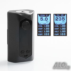 GeekVape Blade 235W TC VW Variable Wattage Box Mod - Crimson, 5~235W, 2 x 18650 / 20700 / 21700
