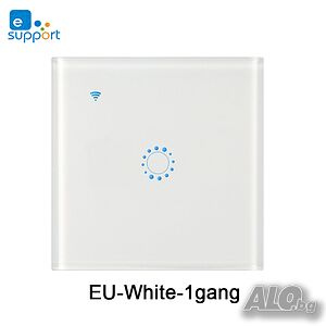 Wi FI сензорен интелигентен превключвател за осветление eWeLink, Alexa, Google Home