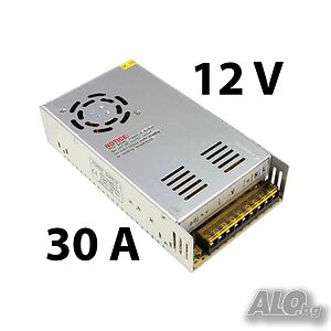 Захранващ блок за камери 12V / 30 A / 360W, с потенциометър за регулиране на напрежението
