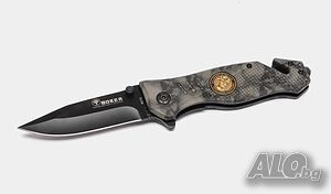 Сгъваем полуавтоматичен нож BOKER B075 - сив, 210/89
